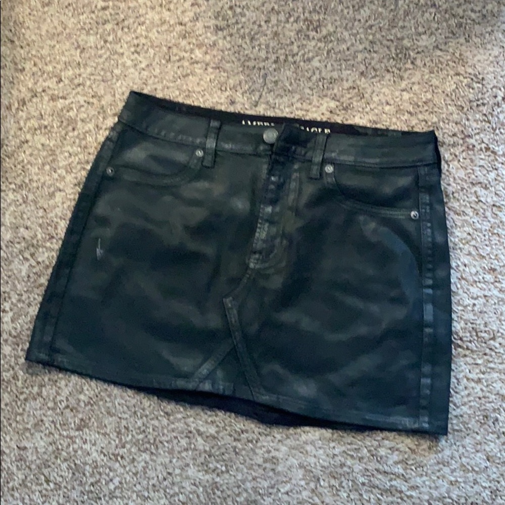 Leather Mini Skirt